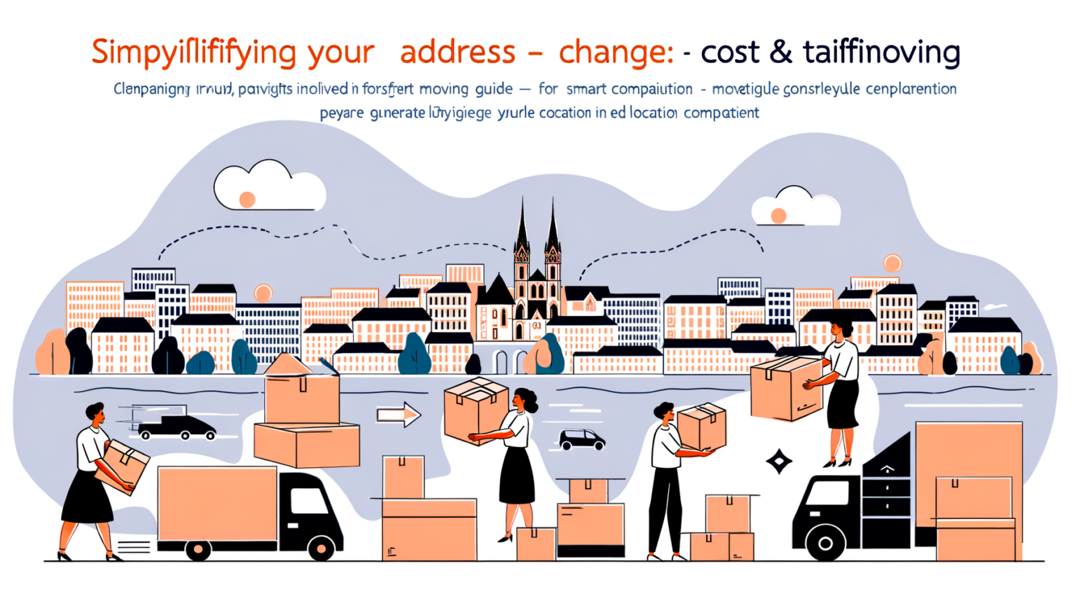 Guide visuel pour simplifier le déménagement à Lyon en comparant les coûts et tarifs.